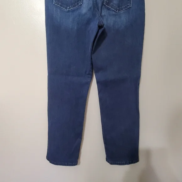 Lee Women's Straight Leg Womens Jeans Mid Rise Dark Wash Size 10 - Picture 6 of 8
